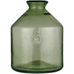 Handblown Green Glass Bottle Vases - Size Choice