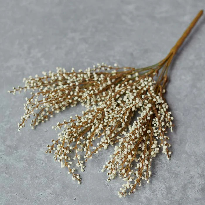 Cream Heather Stem 42cm | Annie Mo's