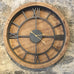 Emmerdale Large Wood and Metal Round Clock 100cm | Annie Mo's