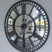 Iron Mirrored Wall Clock 106cm