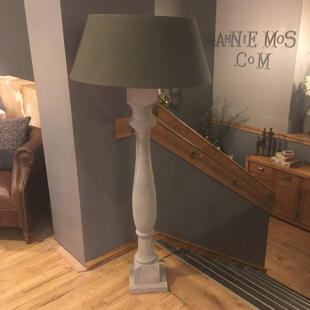 Grey Wash Floor Lamp | Annie Mo's