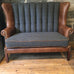 Fluted Back Winged sofa