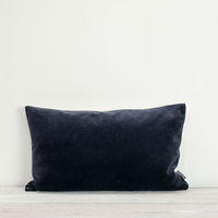 Indigo Velvet Cushion 50x30cm | Annie Mo's