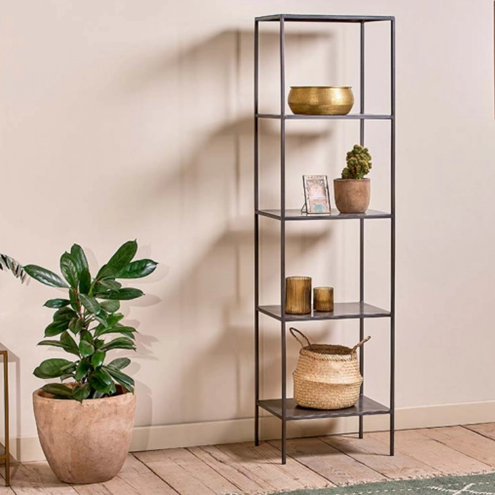 Iron Narrow Standing Shelves 170cm | Annie Mo's