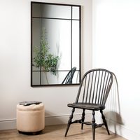 Iron Window Pane Mirror 140cm | Annie Mo's