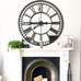 Iron Mirrored Wall Clock 106cm B