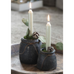 Ivory Rustic Dinner Candle 18cm
