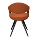 Jasmine  Carver Dining Chair - Orange Boucle
