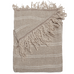 KURUVA White Plaid in Natural Linen Throw 170cm