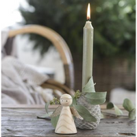 Khaki Dinner Candle 18cm | Annie Mo's