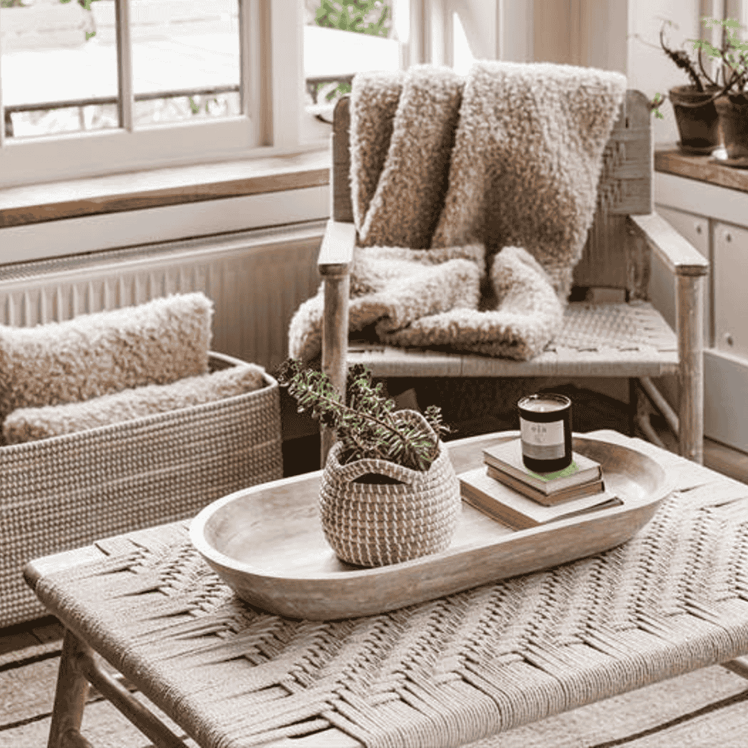 Kibo Wooden Coffee Table 100cm