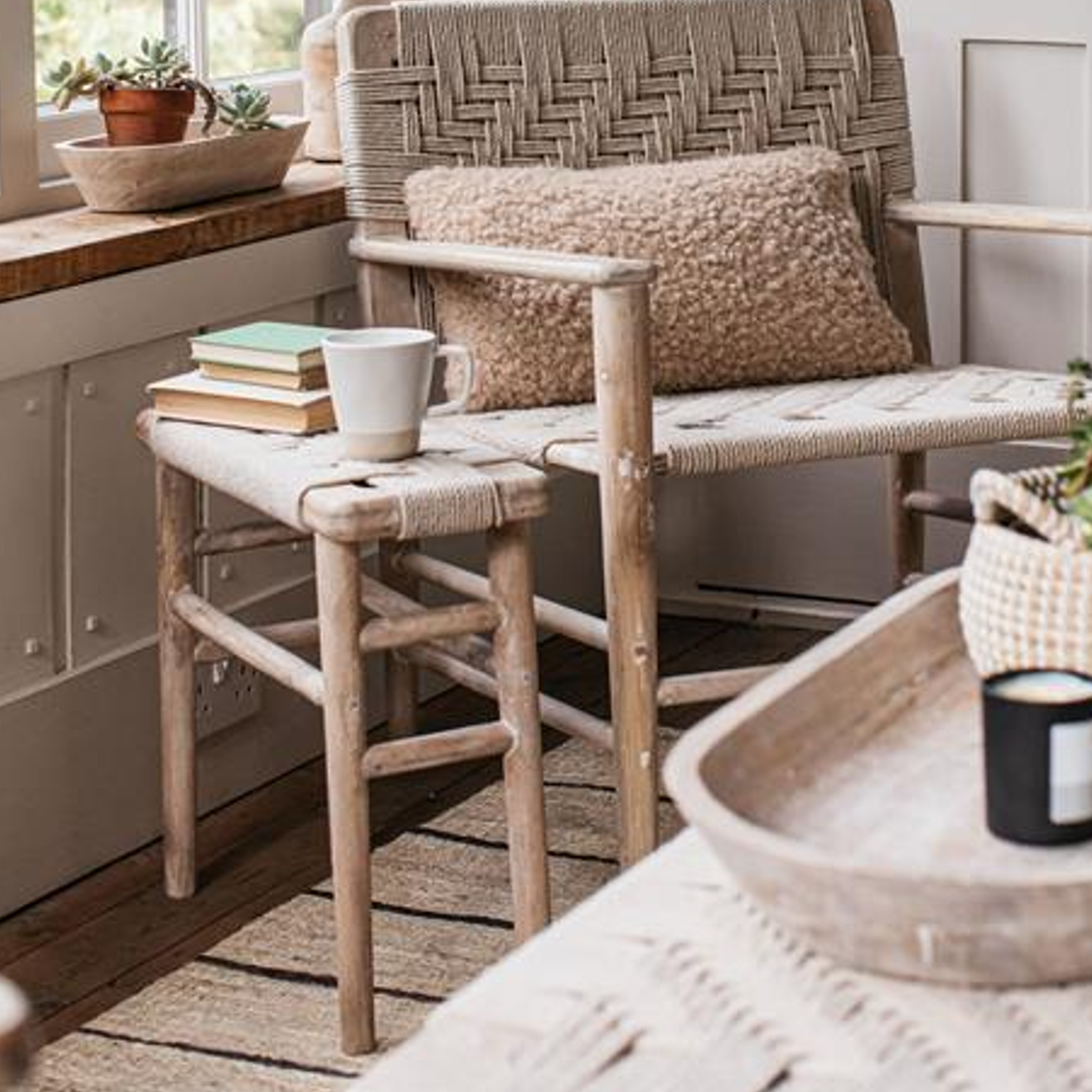Kibo Wooden Narrow Side Table 50cm
