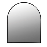 Large Black Curved Wall Mirror 120cm | Annie Mo's