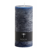 Large Dark Blue Candle 15cm - 72 Hours Burning Time | Annie Mo's