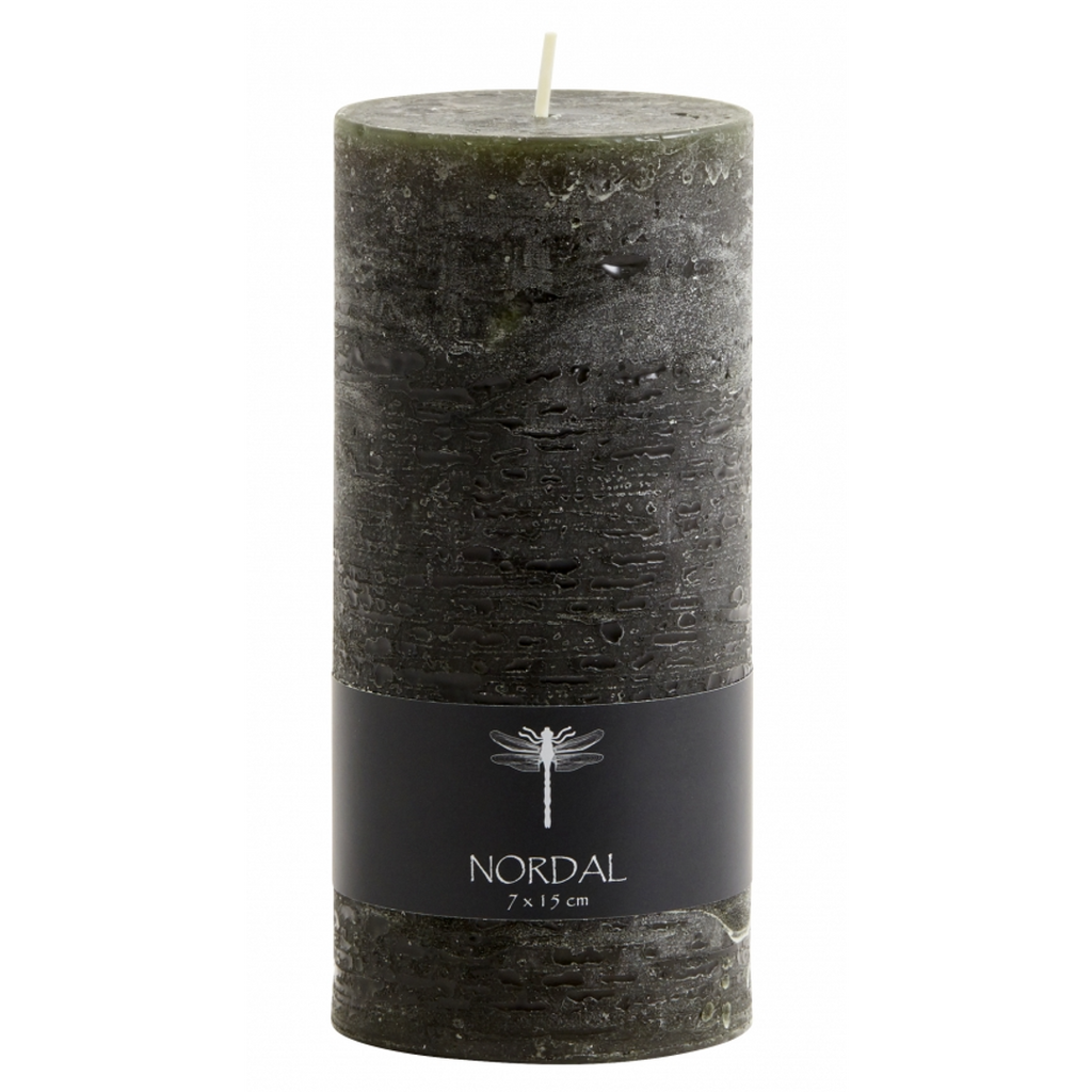 Large Dark Green Candle 15cm - 72 Hours Burning Time | Annie Mo's