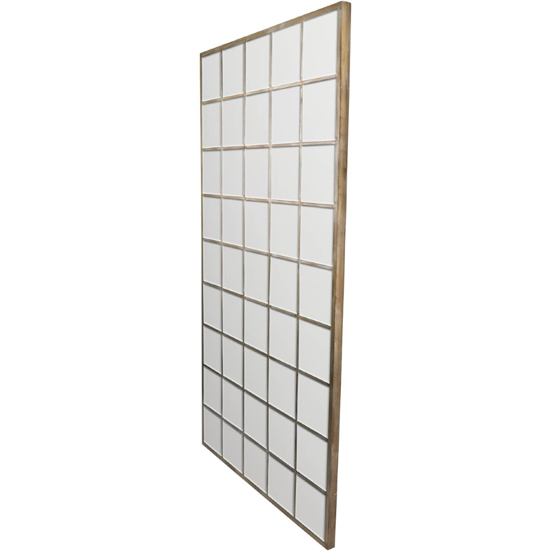Large Floor Standing Window Pane Mirror - 180cm