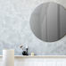 Large Thin Rimmed Round Mirror with Grey Glass 110cm | Annie Mo's
