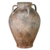 Large Mottled Effect Four Handle Rustic Ceramic Vase 51cm D