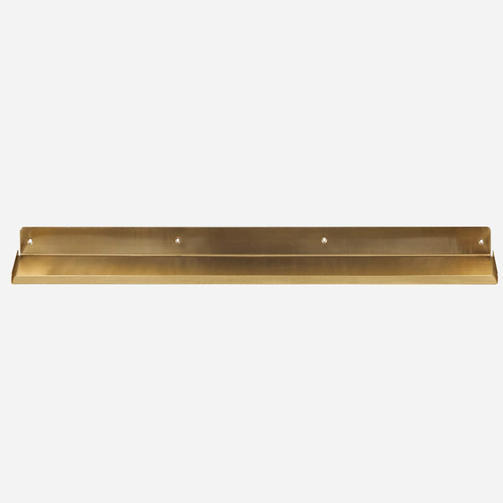 Ledge Shelf Brass 80cm