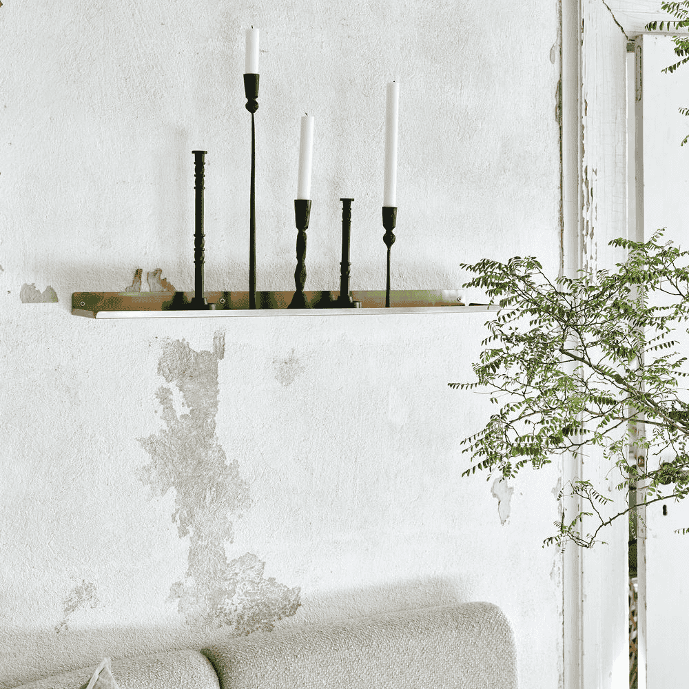 Ledge Shelf Brass 80cm | Annie Mo's