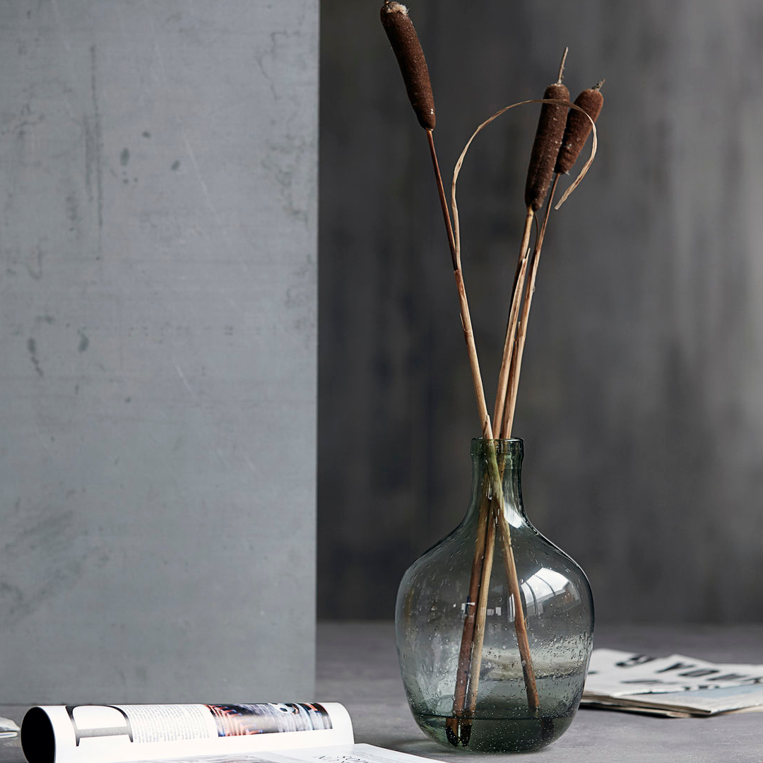 Light Green Recycled Bottle Vase 30cm