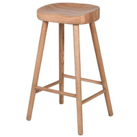 Low Weathered Oak Farm House Stool 71cm | Annie Mo's