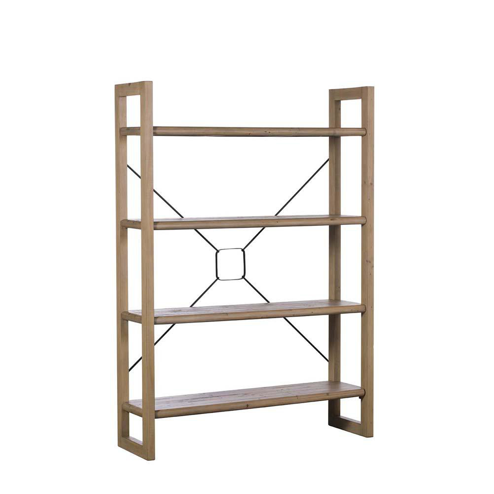 Reclaimed wooden bookcase deals