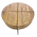 Mango Wood and Metal Round Coffee Table 70cm