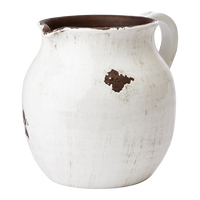 Margaretha Distressed White Jug 23cm | Annie Mo's