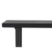 Matt Black Mango Wood Console Table 160cm