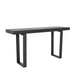 Matt Black Mango Wood Console Table 160cm