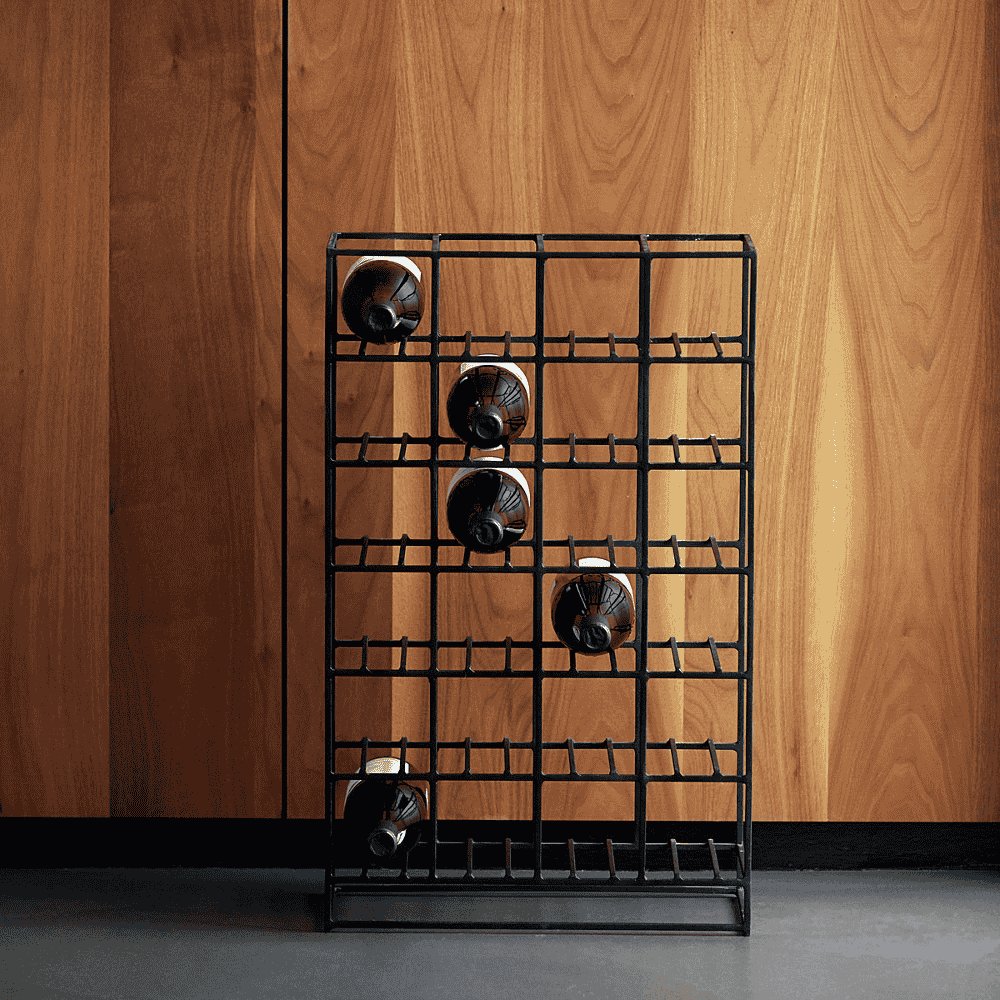 Metal Wine Rack - 24 Bottle Holder 67cm High