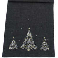 Midas Touch Christmas Pewter Table Runner | Annie Mo's