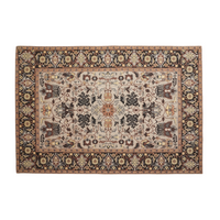 Multi Coloured Jacquard Woven Rectangular Rug 290cm | Annie Mo's