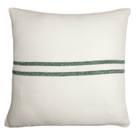 NEMMELI Green Natural Linen Cushion Cover 50cm | Annie Mo's