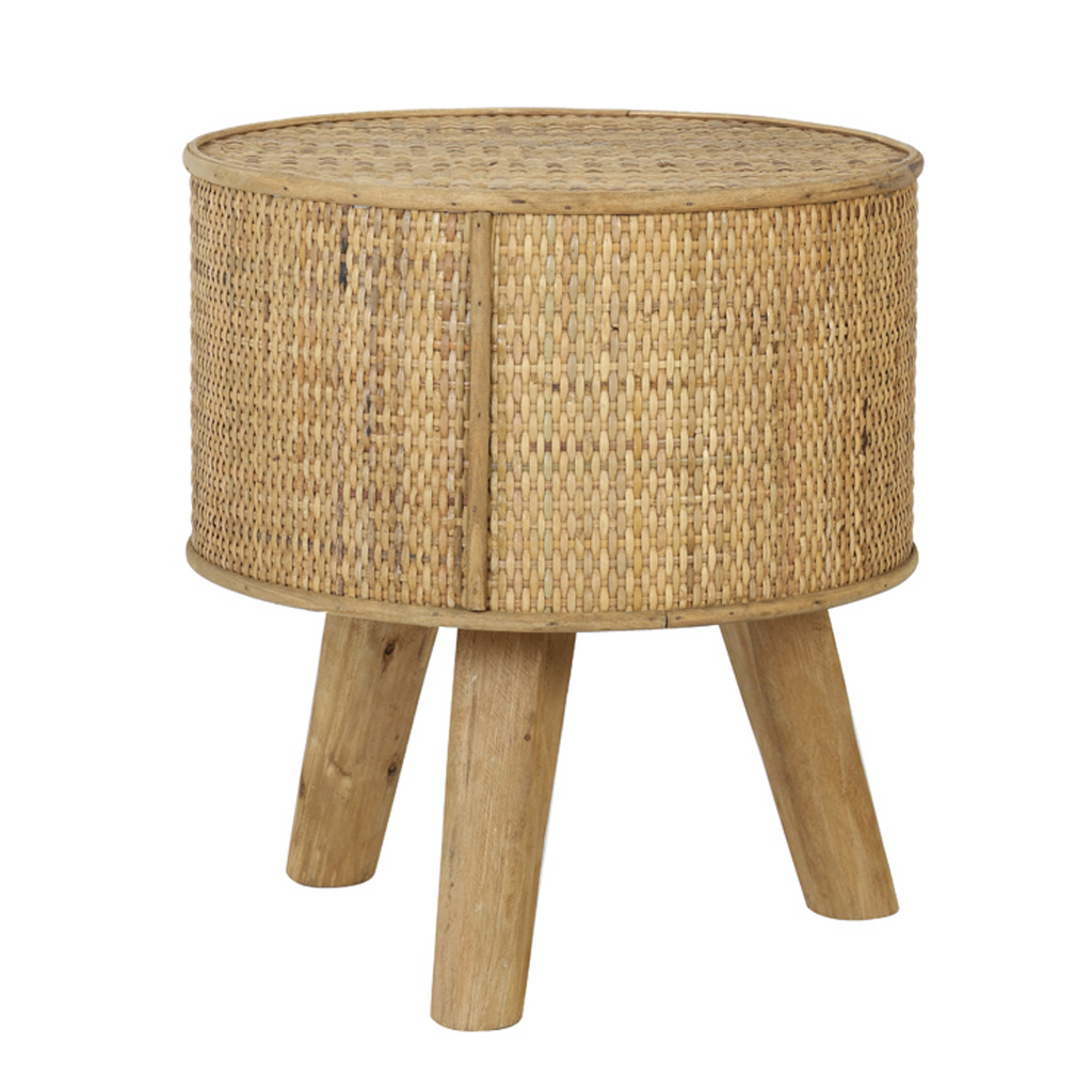 Natural Rattan Occasional Side Table 35cm High | Annie Mo's