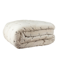 Natural Velvet Criss Cross Throw 220x230cm | Annie Mo's