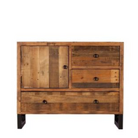 Nixon Reclaimed Mixed Wood Narrow Sideboard 103cm | Annie Mo's