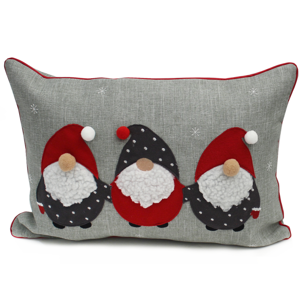 Norman Gnome Christmas Cushion