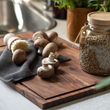 Oiled Acacia Cutting Board with Groove 48cm | Annie Mo's