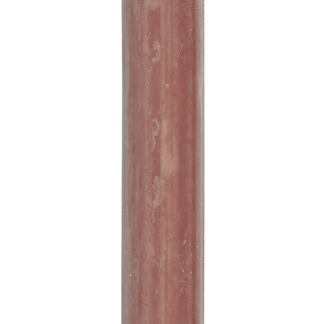 Pink Sand and White Tones Tall Rustic Dinner Candles 29cm - Colour Choice