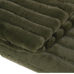 Olive Green Ribbed Faux Fur Throw 170cm