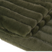 Olive Green Ribbed Faux Fur Throw 170cm C