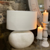 Oval Ceramic Lamp with Shade 52cm B