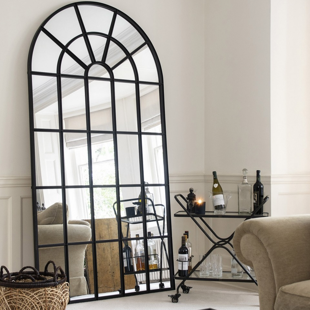 Oversized Floor Standing Window Pane Mirror - 230cm | Annie Mo's
