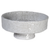 Pale Grey Hammered Footed Bowl 30cm | Annie Mo's