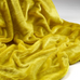 Plain Faux Fur Throw - Sulphur