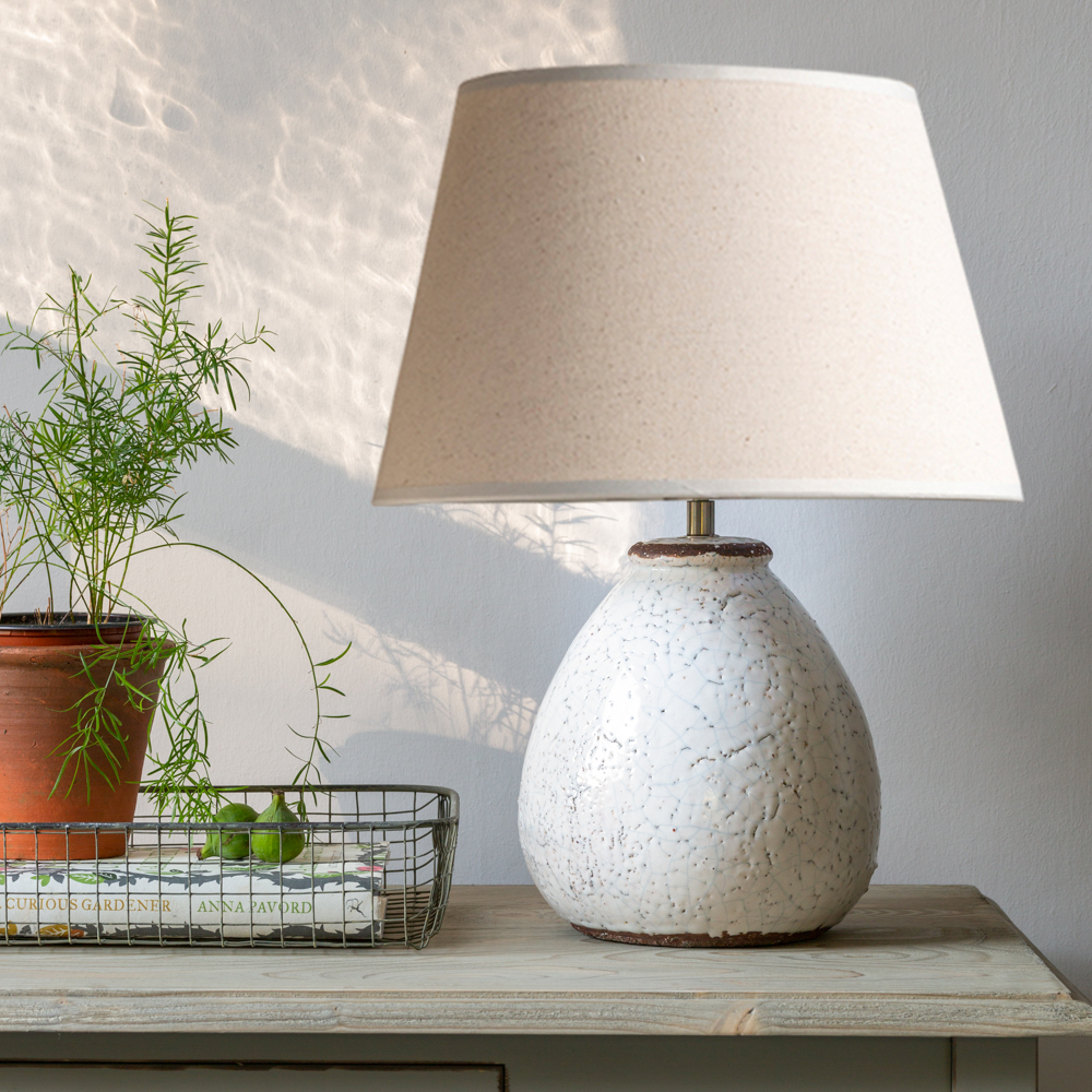 Grey and cream deals lamp