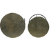 RENGO Textured Bronze Black Metal Nesting Tables 52cm