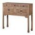 Reclaimed Oak Four Door with Three Drawers Console Table 94cm D